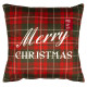 Подушка Ardesto Happy Holidays 45х45см, 100% полиэстер, клетка зелено-красная (ART1032HGR)