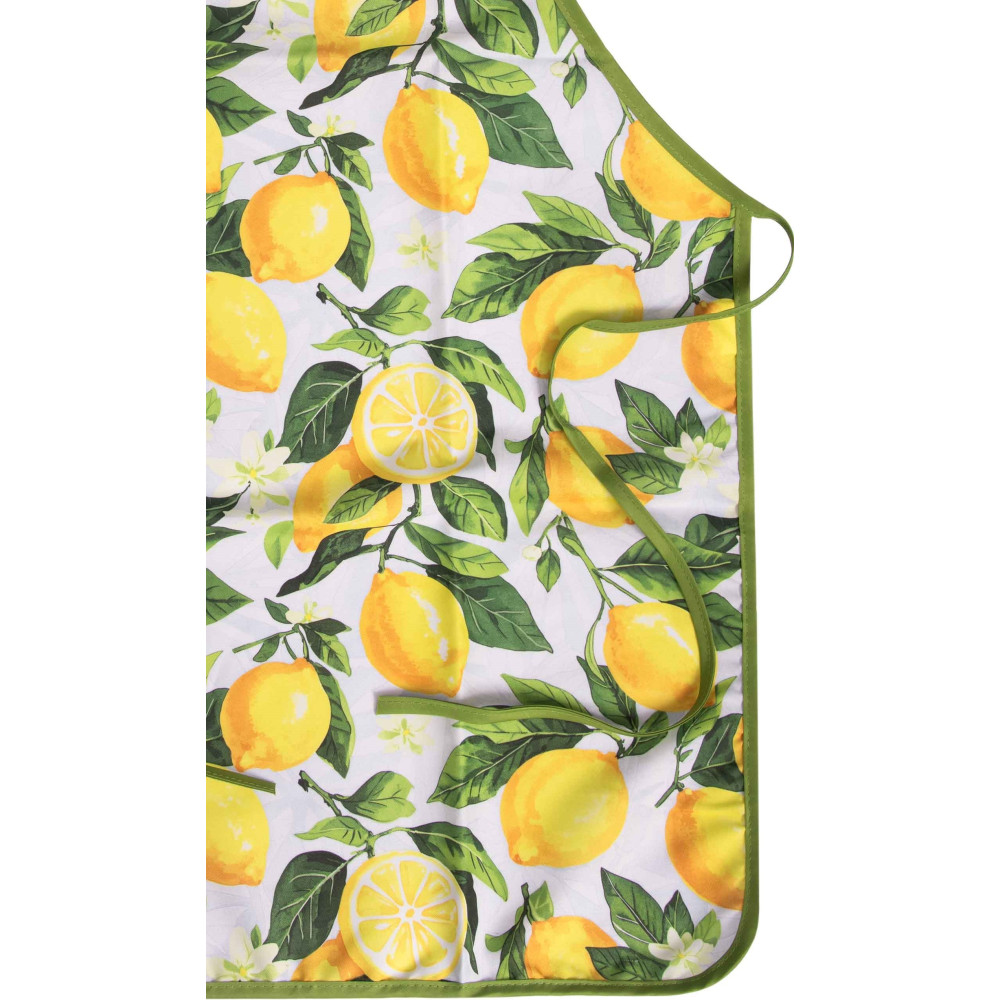 Фартух Ardesto Sicilian lemons 60х80см, 100% поліестер, зелений (ART12LM)