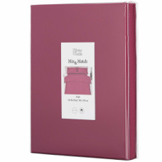 Простыня Ardesto Mix&Match, 180х240см, 100% хлопок, сатин, ягодный (ART1824FSR)