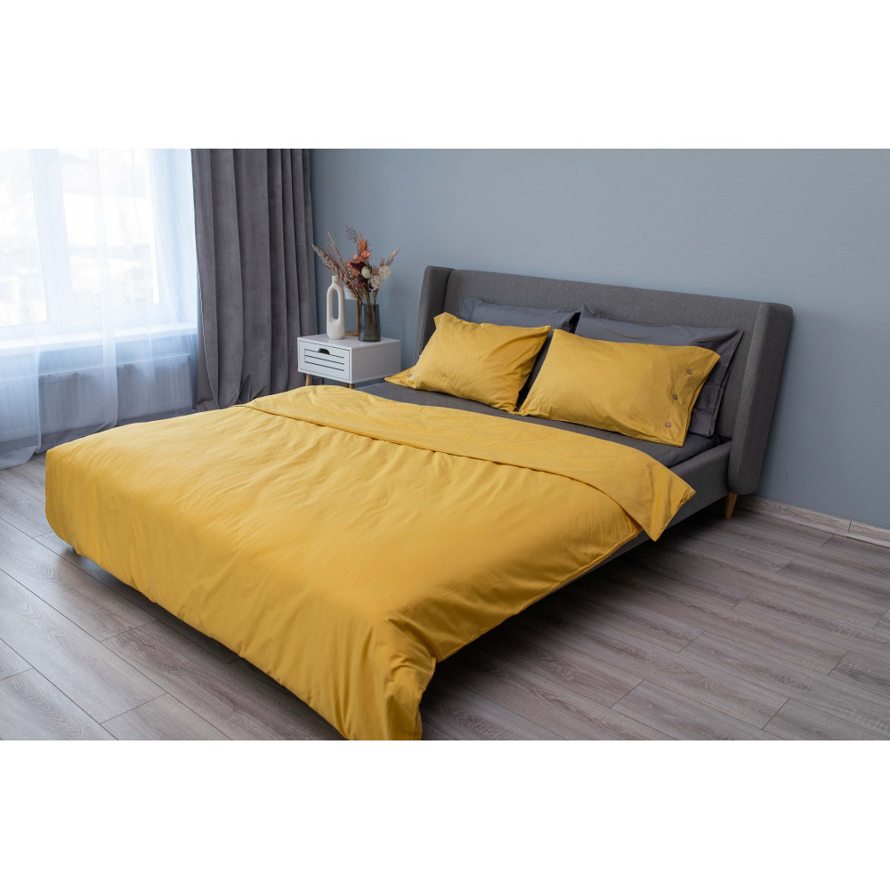 Пододеяльник Ardesto Mix&Match, 160х220см, 100% хлопок, сатин, желтый (ART1622DVS)