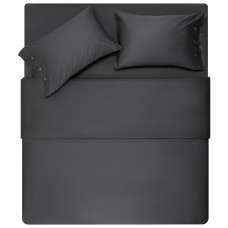 Пододеяльник Ardesto Mix&Match Premium, 160х220см, 100% хлопок, сатин, серый (ART1622DVY)