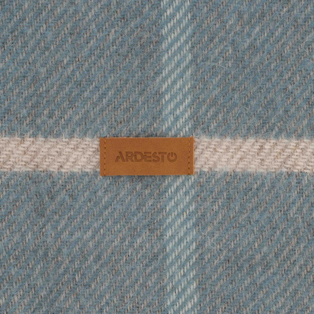 Плед Ardesto Leonardo Alpina 140x200см 100% шерсть, голубой (ART0704LM)