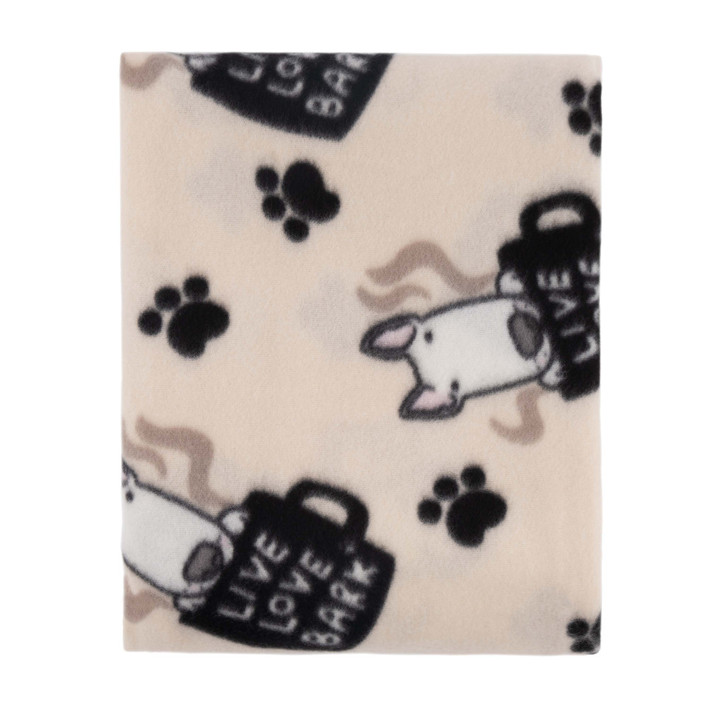 Плед Ardesto Fleece 130x160см, собачки, бежевый (ART0723PB)