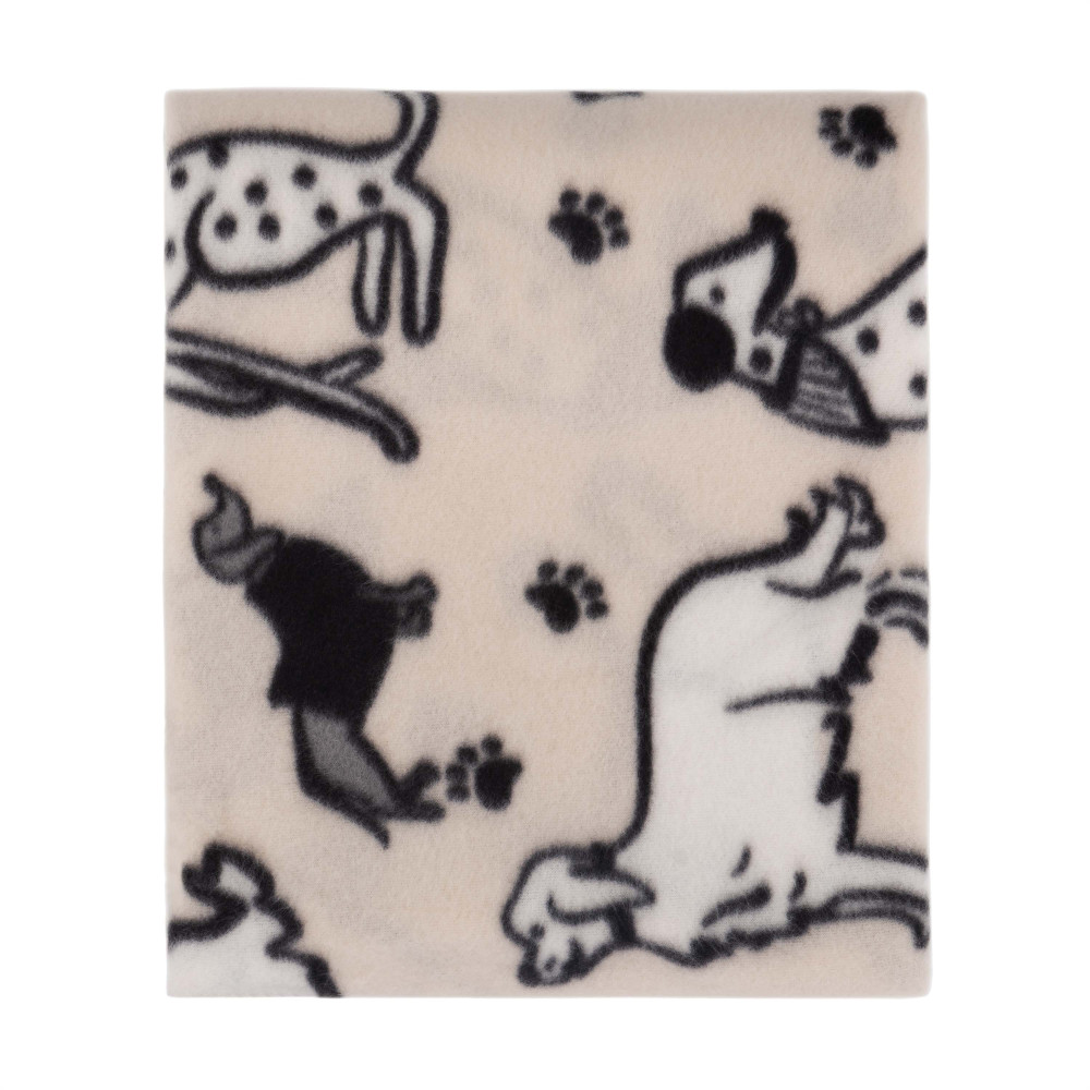 Плед Ardesto Fleece 130x160см, собачки, серый (ART0724PB)