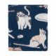 Плед Ardesto Fleece 130x160см, котики, синий (ART0725PB)