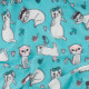 Плед Ardesto Fleece 130x160см, котики, голубой (ART0726PB)