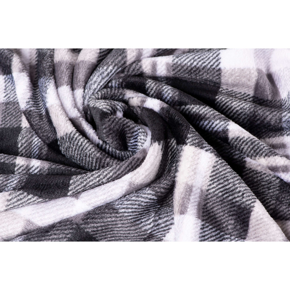 Плед Ardesto Flannel 200х220см серая клетка (ART0102PB)