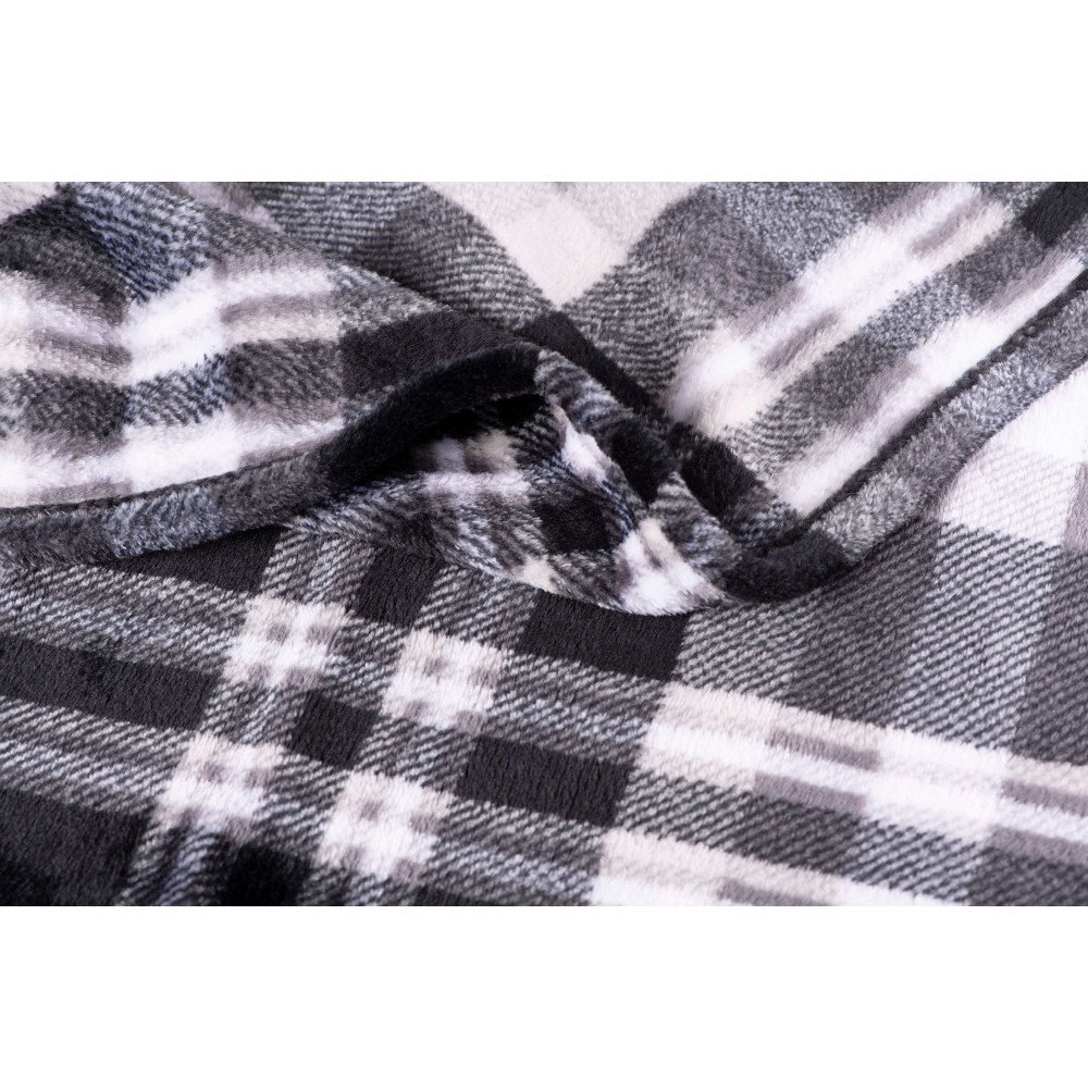 Плед Ardesto Flannel 200х220см серая клетка (ART0102PB)