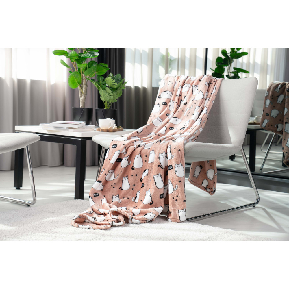 Плед Ardesto Flannel 160х200см котики (ART0108PB)