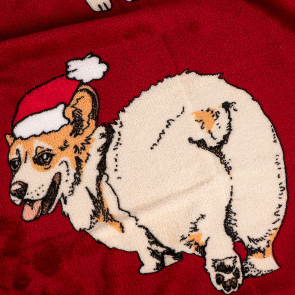 Плед Ardesto Flannel 160х200см, рождественские корги (ART0119PB)