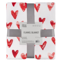 Плед Ardesto Flannel 160х200см, 100% полиэстер, сердечки (ART0125PB)