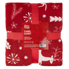 Плед Ardesto Christmas Flannel 160х200см, 100% полиэстер, олени, красный (ART0126PB)