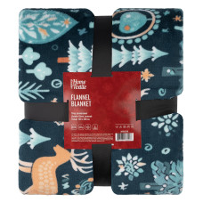 Плед Ardesto Christmas Flannel 160х200см, олени, 100% полиэстер, зеленый (ART0127PB)