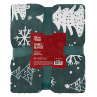 Плед Ardesto Christmas Flannel 160х200см, 100% полиэстер, елки (ART0128PB)