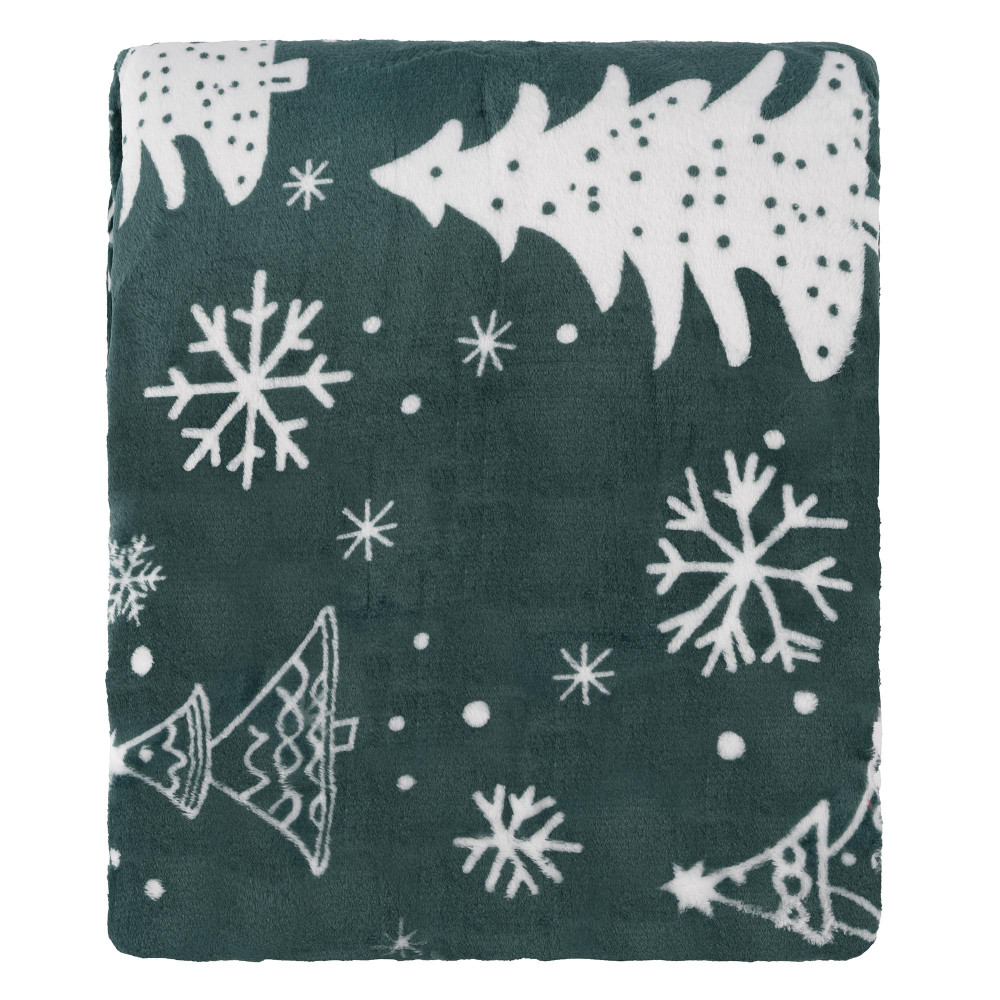 Плед Ardesto Christmas Flannel 160х200см, 100% полиэстер, елки (ART0128PB)