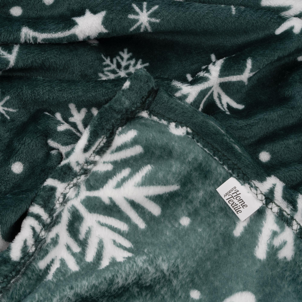 Плед Ardesto Christmas Flannel 160х200см, 100% полиэстер, елки (ART0128PB)