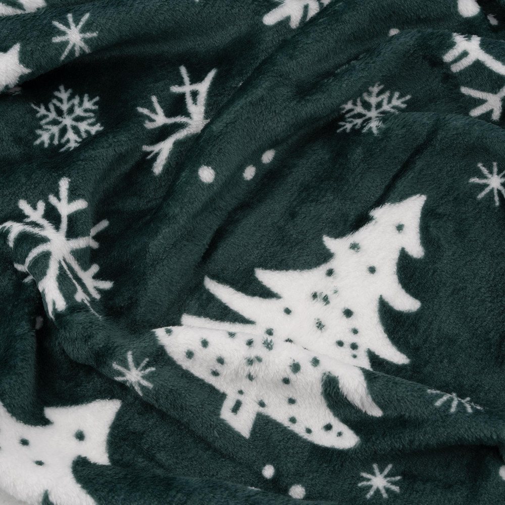 Плед Ardesto Christmas Flannel 160х200см, 100% полиэстер, елки (ART0128PB)