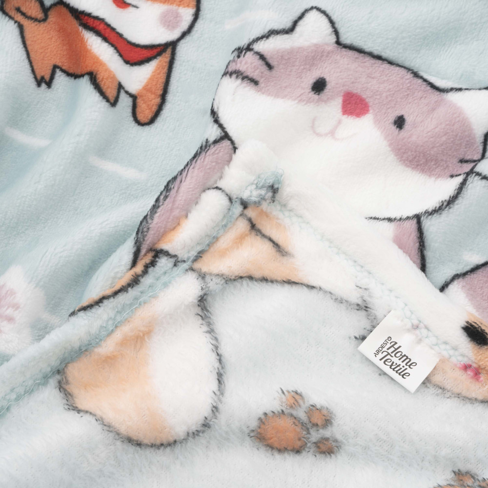 Плед Ardesto Flannel 160х200см, 100% полиэстер, милые котики (ART0130PB)