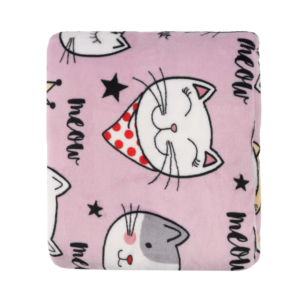 Плед Ardesto Flannel 160х200см, 100% полиэстер, котики (ART0132PB)