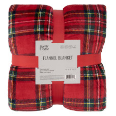 Плед Ardesto Christmas Flannel 160х200см, 100% полиэстер, клетка, красный (ART0133PB)