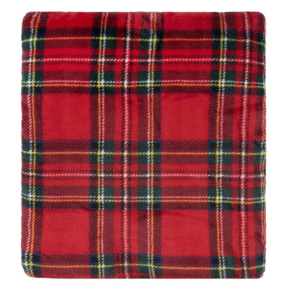 Плед Ardesto Christmas Flannel 160х200см, 100% полиэстер, клетка, красный (ART0133PB)