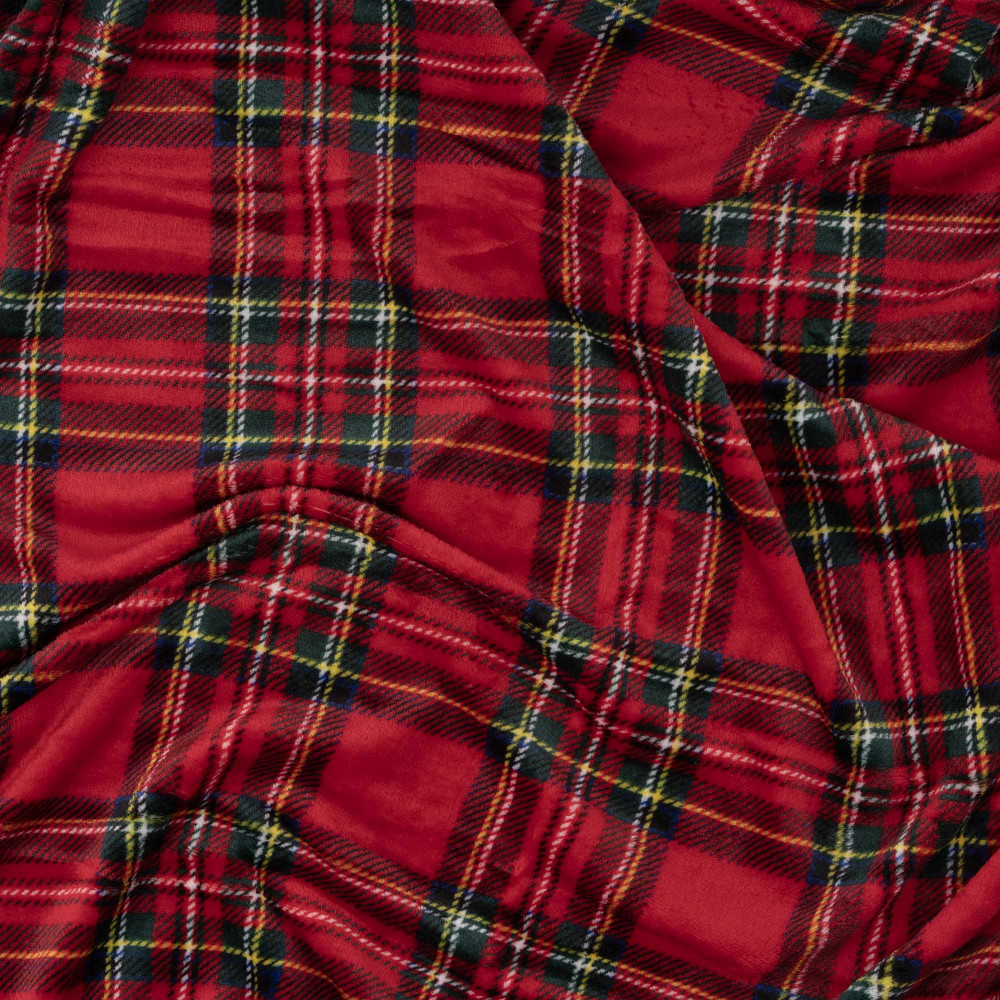 Плед Ardesto Christmas Flannel 160х200см, 100% полиэстер, клетка, красный (ART0133PB)