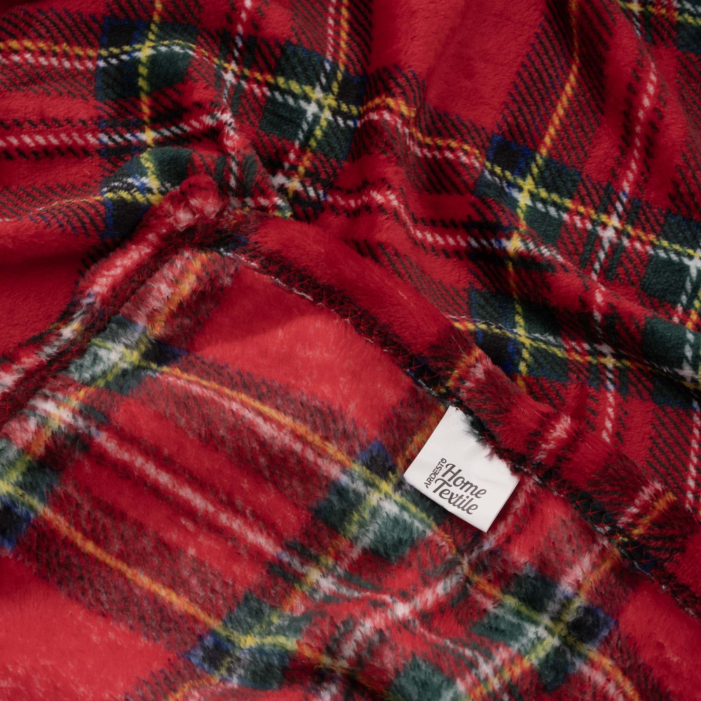 Плед Ardesto Christmas Flannel 160х200см, 100% полиэстер, клетка, красный (ART0133PB)