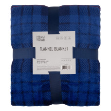 Плед Ardesto Flannel 160х200см, 100% полиэстер, клеточка, синий (ART0134PB)