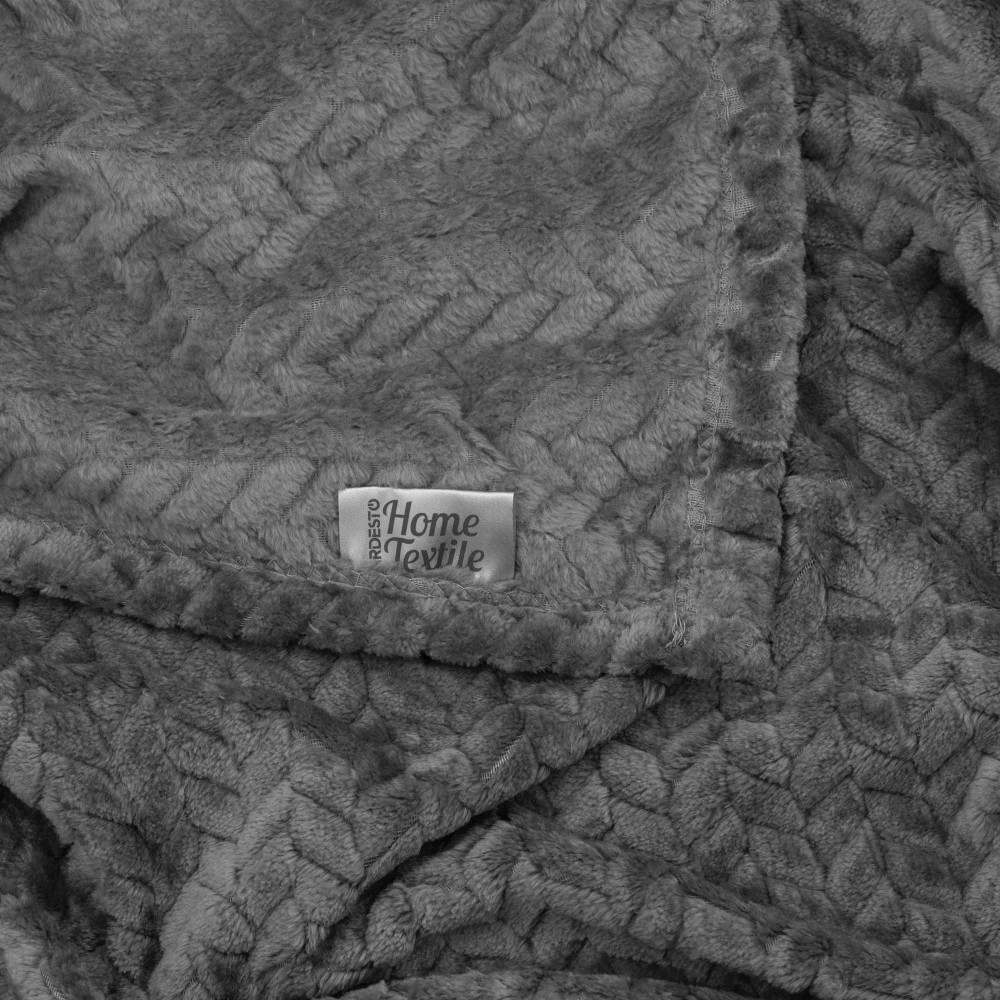 Плед Ardesto Jacquard Braid 160х200см серый (ART0203JB)