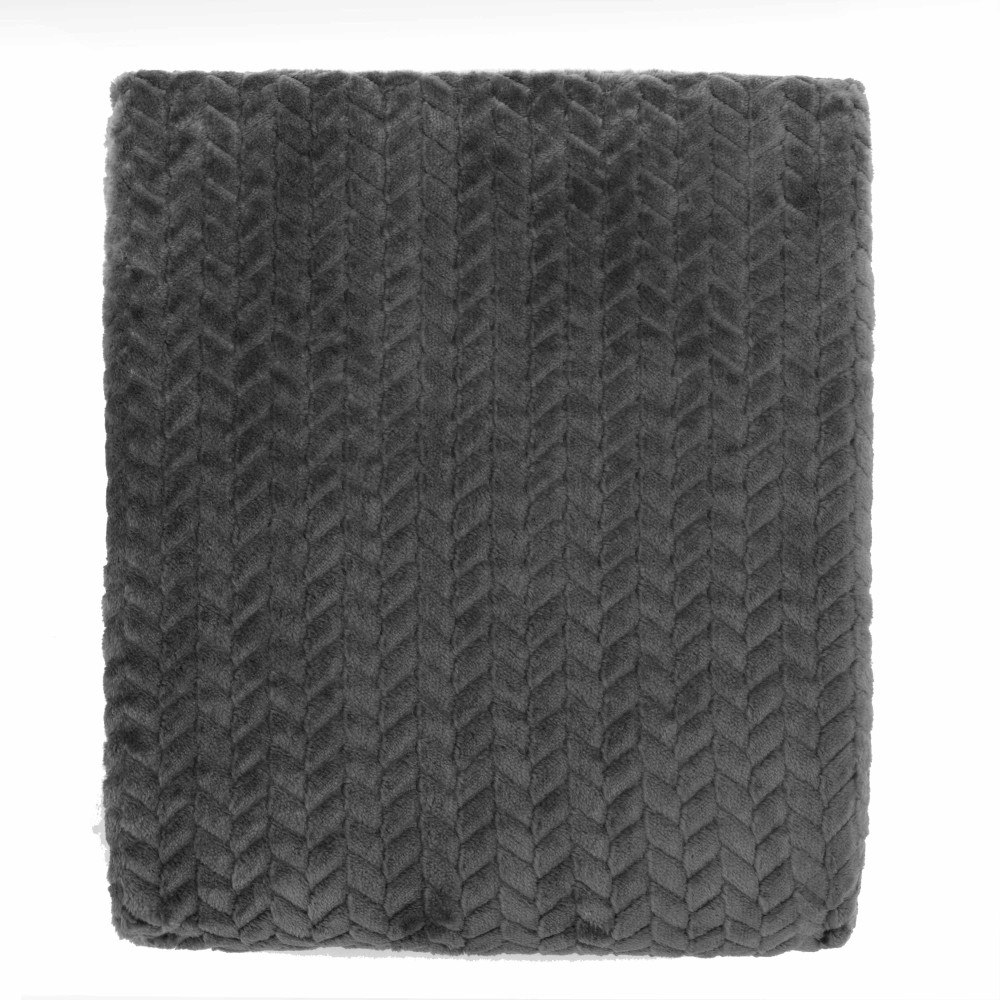Плед Ardesto Jacquard Braid 200х220см серый (ART0204JB)
