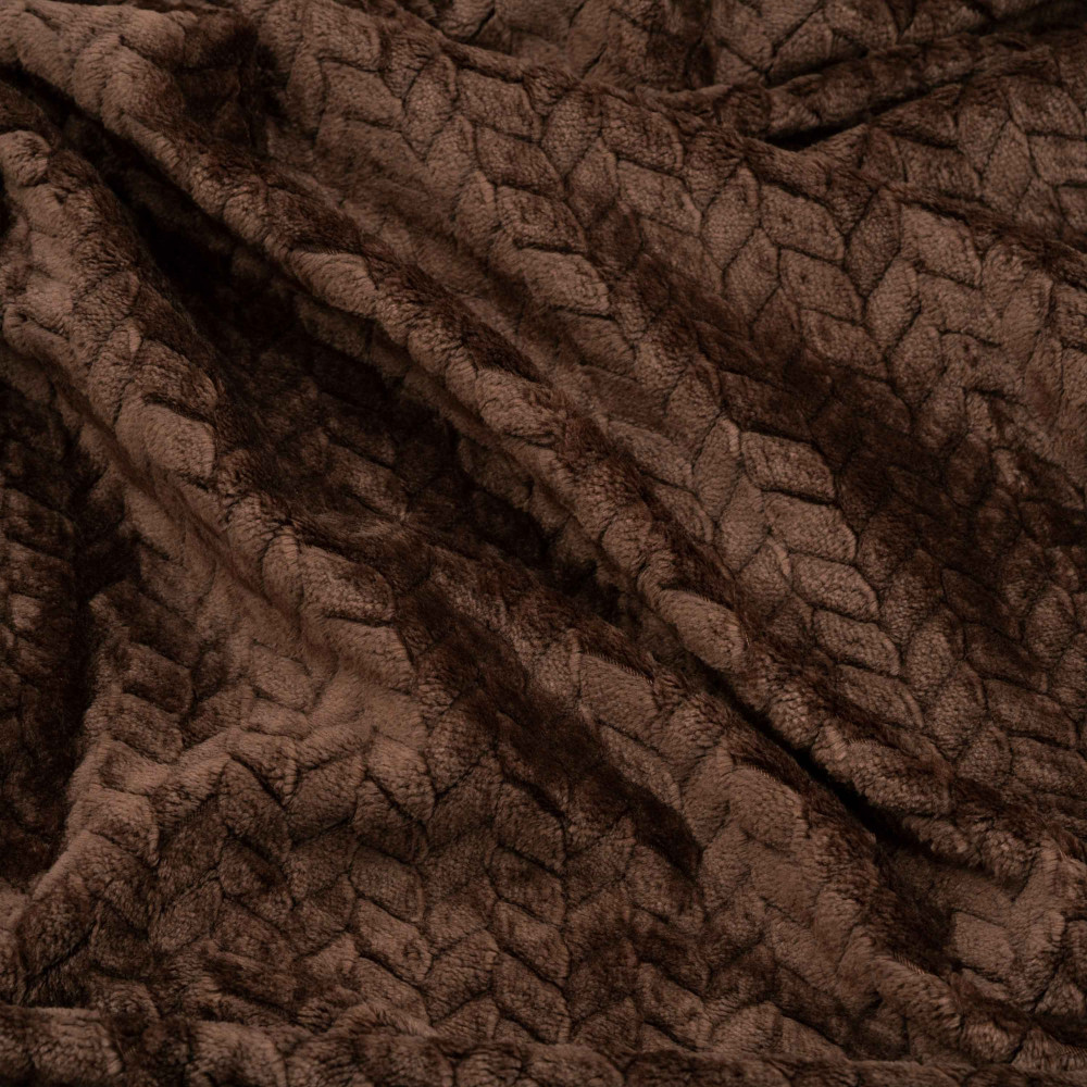 Плед Ardesto Jacquard Braid 200х220см, коричневий (ART0206JB)