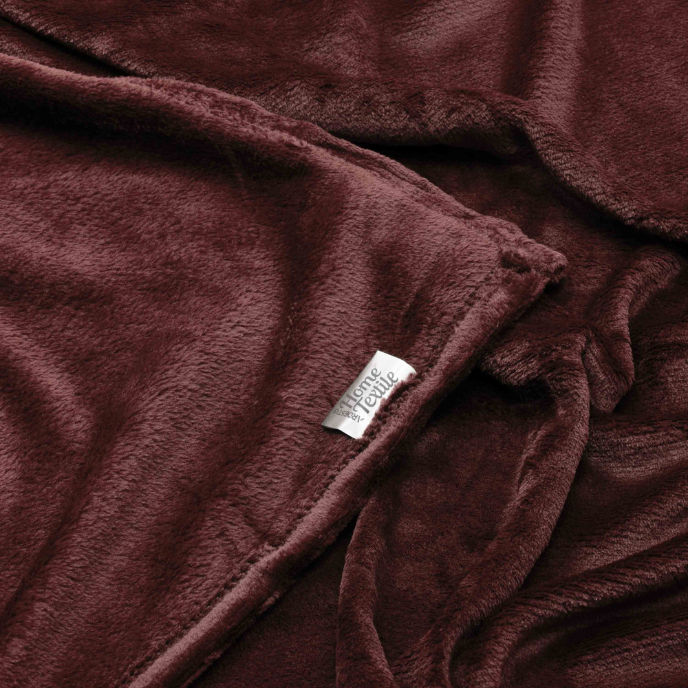 Плед Ardesto Flannel 200х220см, бургунді (ART0222SB)