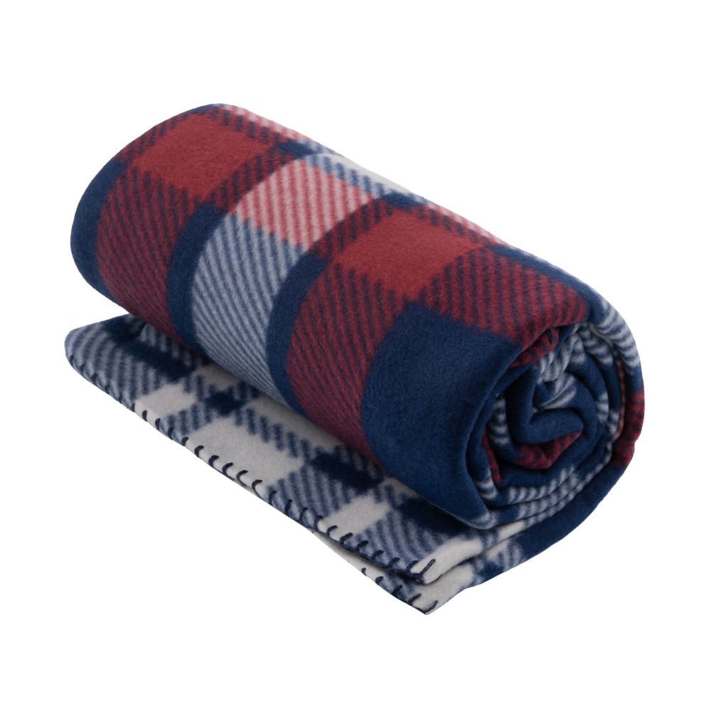 Плед Ardesto Fleece 130x160см, клеточка, сине-бордовый (ART0719PB)