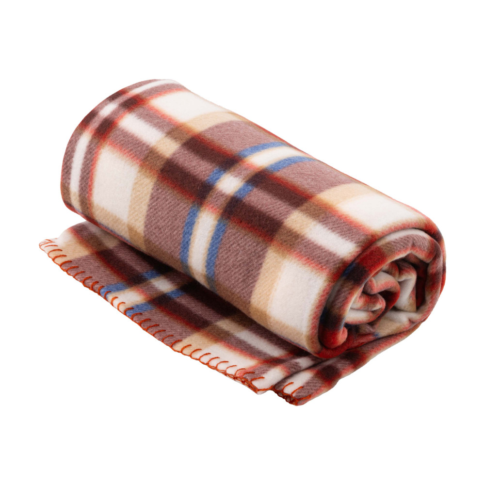 Плед Ardesto Fleece 130x160см, клеточка, бело-коричневый (ART0720PB)