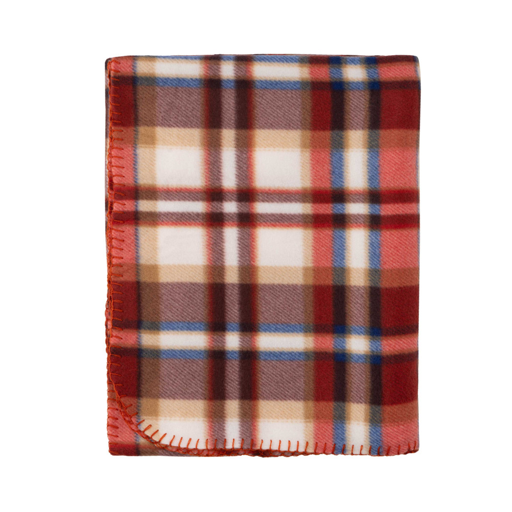 Плед Ardesto Fleece 130x160см, клеточка, бело-коричневый (ART0720PB)