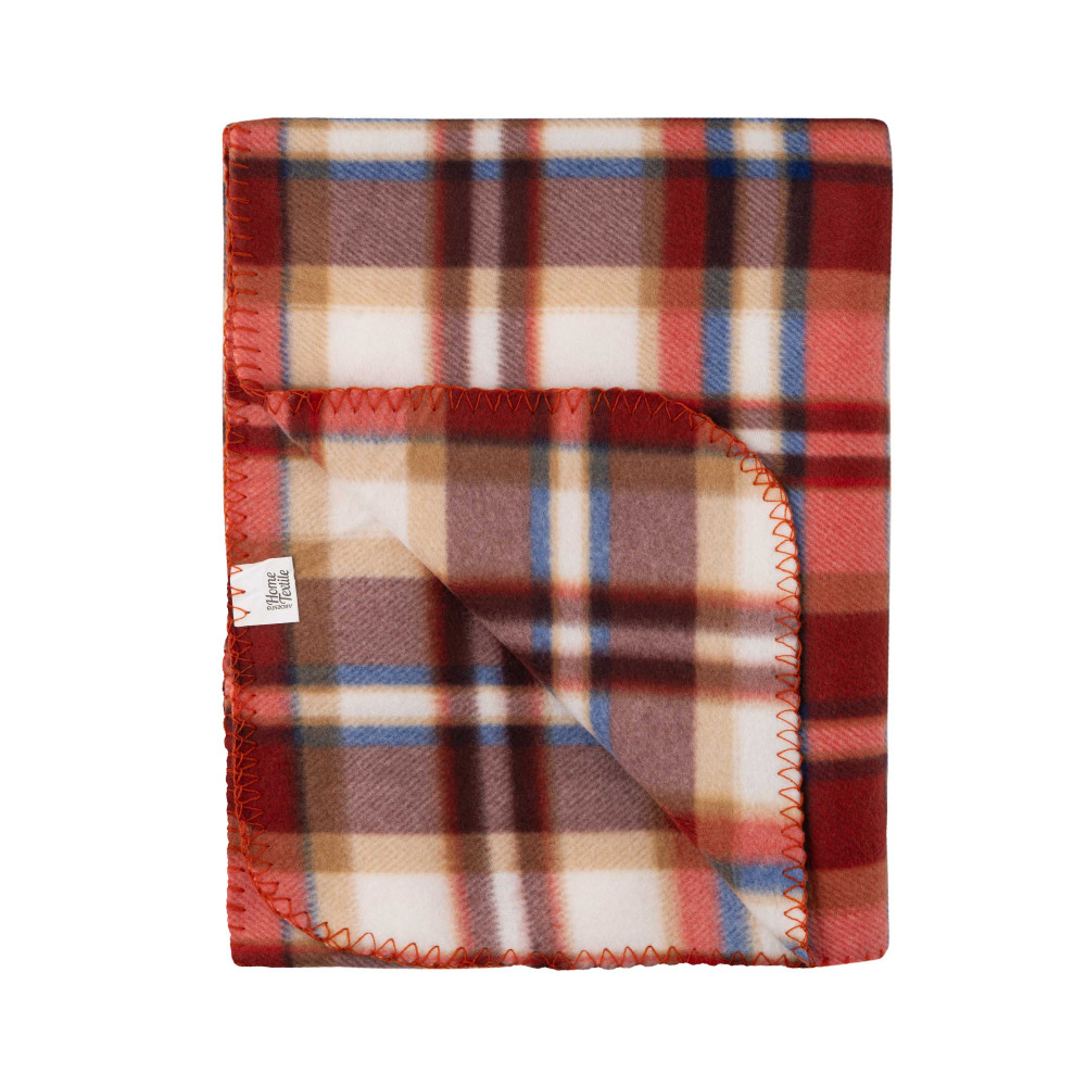 Плед Ardesto Fleece 130x160см, клеточка, бело-коричневый (ART0720PB)
