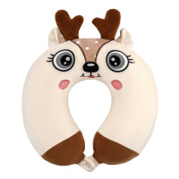 Подушка для шиї ARDESTO Travel Reindeer, 30х30см, білий (ART3031NEP)