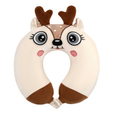 Подушка для шиї ARDESTO Travel Reindeer, 30х30см, білий (ART3031NEP)