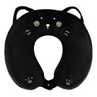 Подушка для шиї ARDESTO Travel Black Cat, 30х30см, чорний (ART3033NEP)