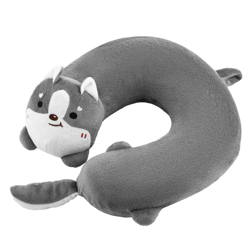 Подушка для шиї ARDESTO Travel Grey Cat, 30х30см, сірий (ART3034NEP)