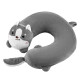 Подушка для шиї ARDESTO Travel Grey Cat, 30х30см, сірий (ART3034NEP)