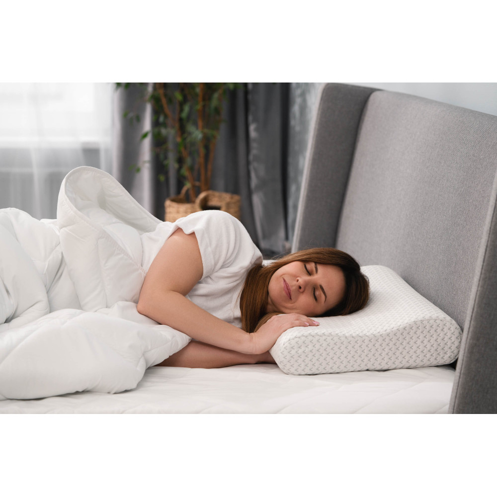 Подушка ортопедическая Ardesto Sleepwell, 60х40х11/9см, белый (ART6040COP)
