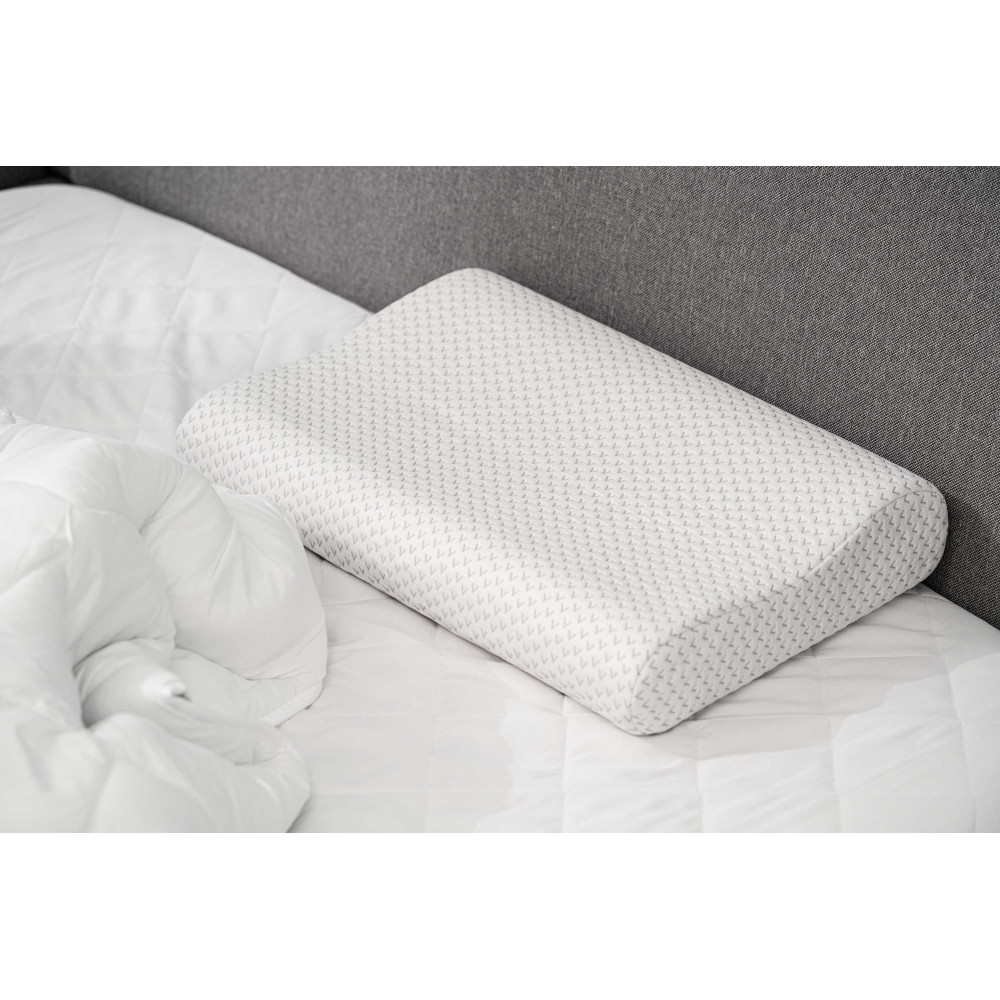 Подушка ортопедическая Ardesto Sleepwell, 60х40х11/9см, белый (ART6040COP)