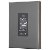 Простыня на резинке Ardesto Mix&Match Premium, 160х200+30см, 100% хлопок, сатин, серый (ART1620FSY)