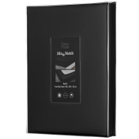 Простыня на резинке Ardesto Mix&Match Premium, 180x200+30см, 100% хлопок, сатин, черный (ART1820FSL)