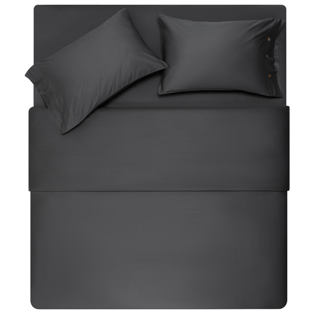Простыня на резинке Ardesto Mix&Match Premium, 160х200+30см, 100% хлопок, сатин, серый (ART1620FSY)