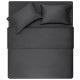 Простыня на резинке Ardesto Mix&Match Premium, 160х200+30см, 100% хлопок, сатин, серый (ART1620FSY)