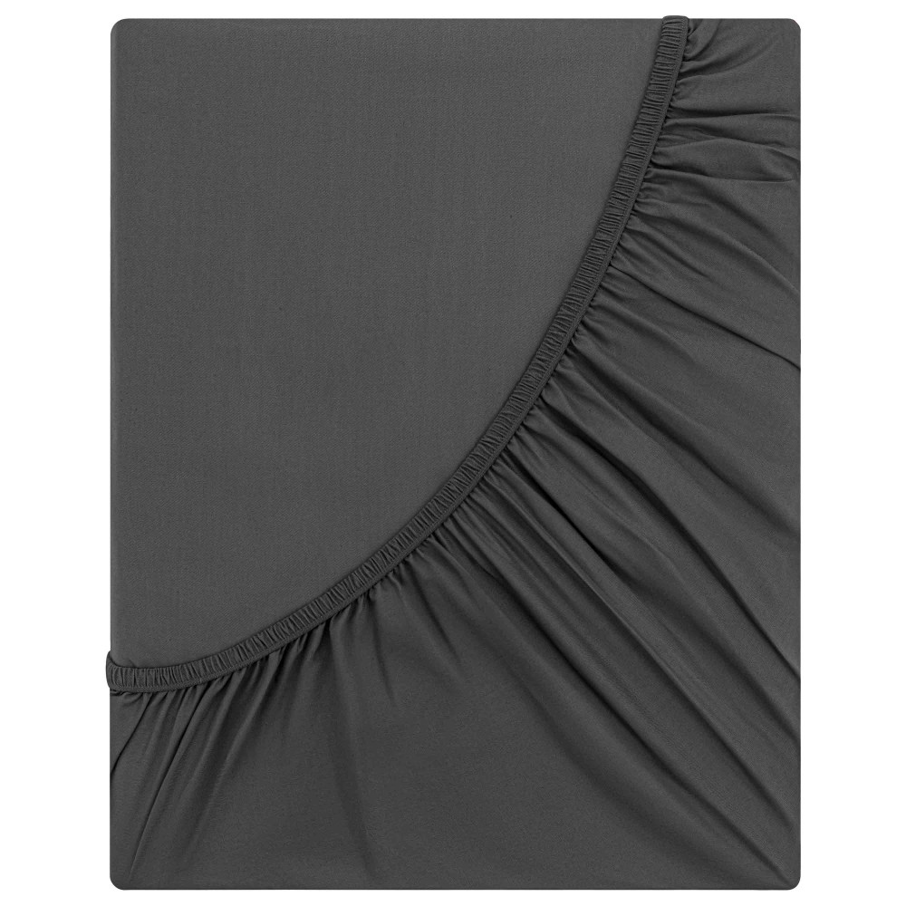 Простыня на резинке Ardesto Mix&Match Premium, 160х200+30см, 100% хлопок, сатин, серый (ART1620FSY)