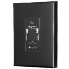Простыня Ardesto Mix&Match Premium, 180х240см, 100% хлопок, сатин, черный (ART1824FSL)
