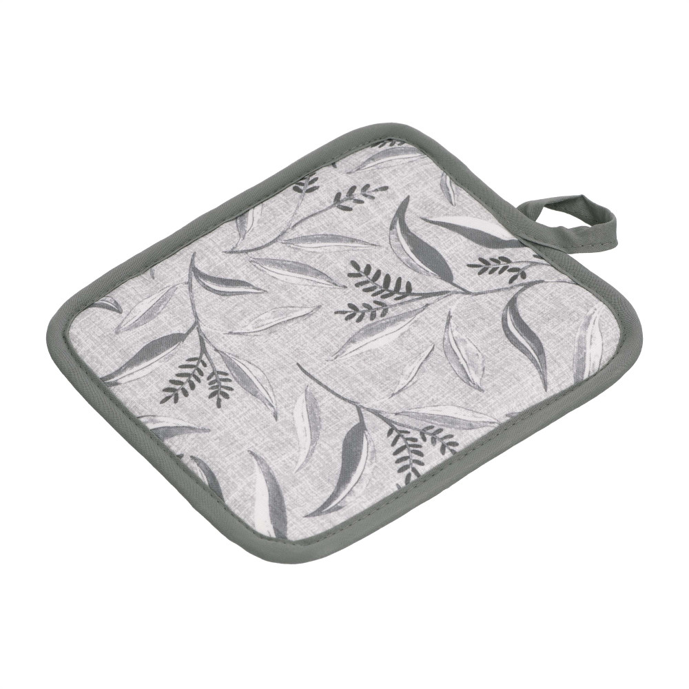 Прихватка Ardesto Grey leaves 18х20см, 100% полиэстер, серый (ART04GL)